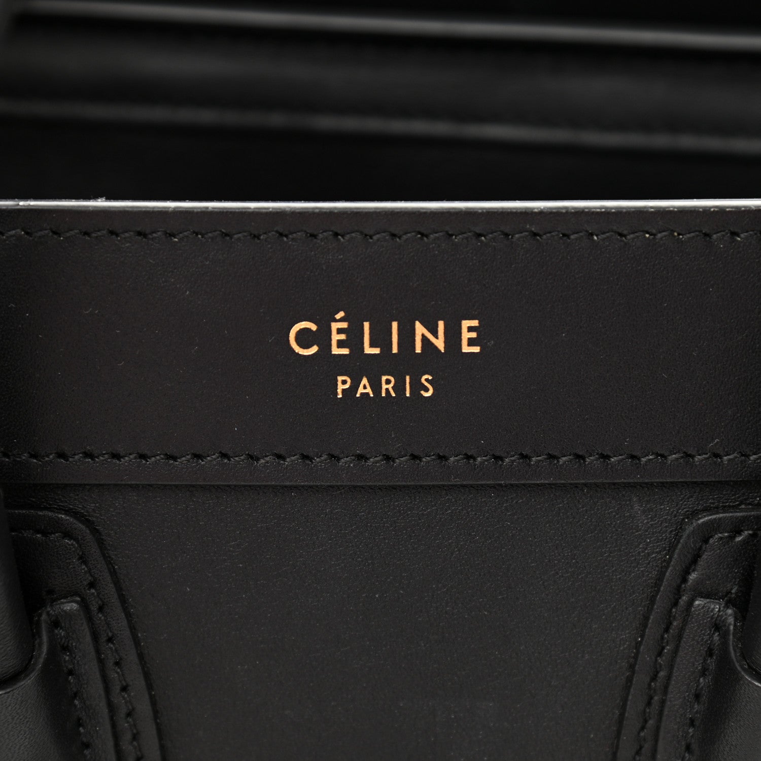 Celine Smooth Calfskin Nano Luggage Black 6 of 12
