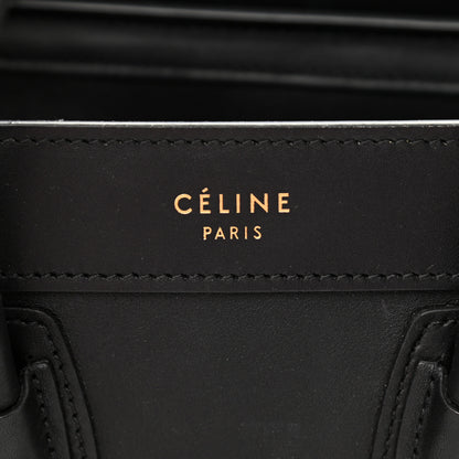 Celine Smooth Calfskin Nano Luggage Black 6 of 12