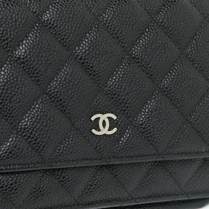Chanel Caviar Quilted Wallet On Chain WOC Black 15 of 16