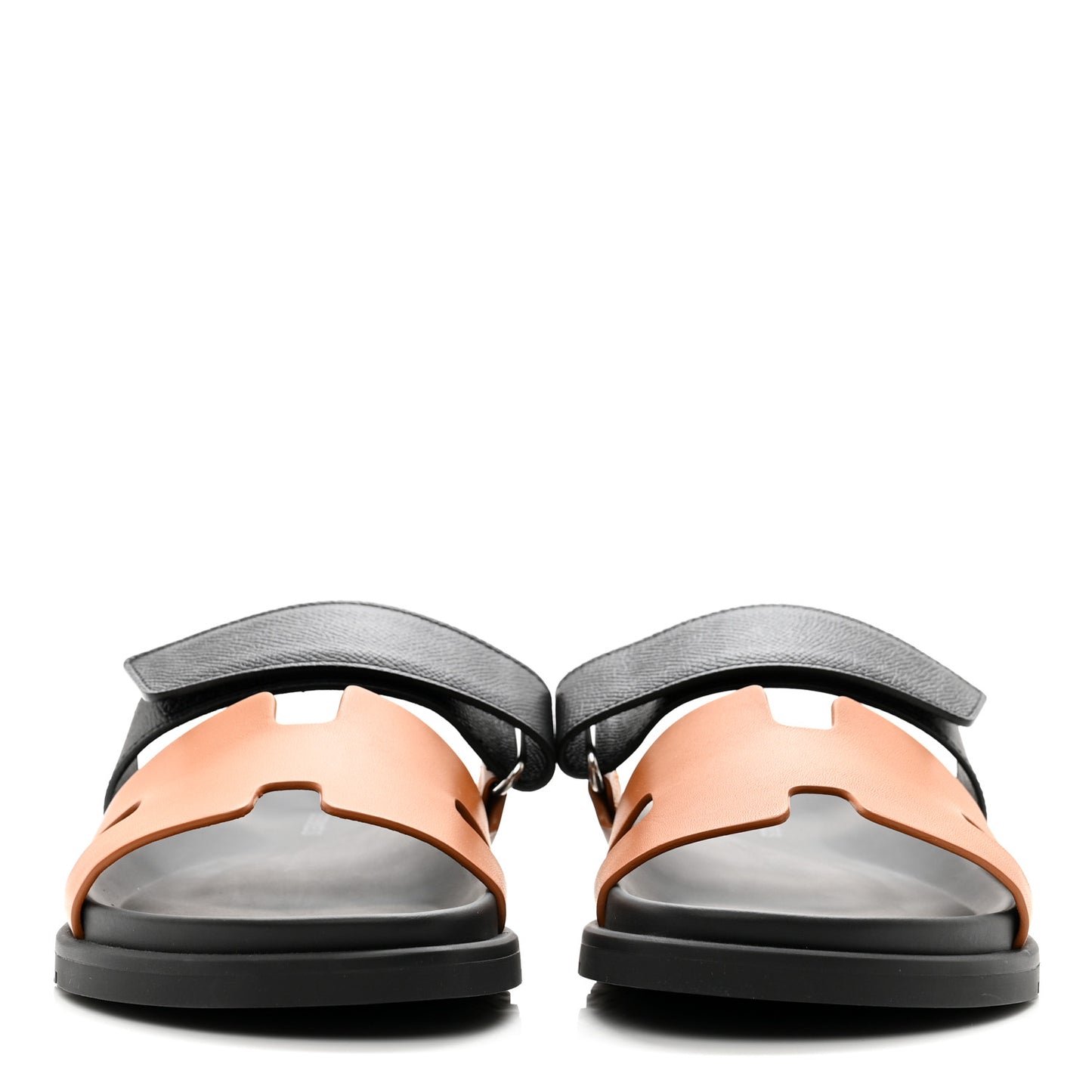 Heritage Calfskin Epsom Mens Chypre Sandals 39 Naturel H Black