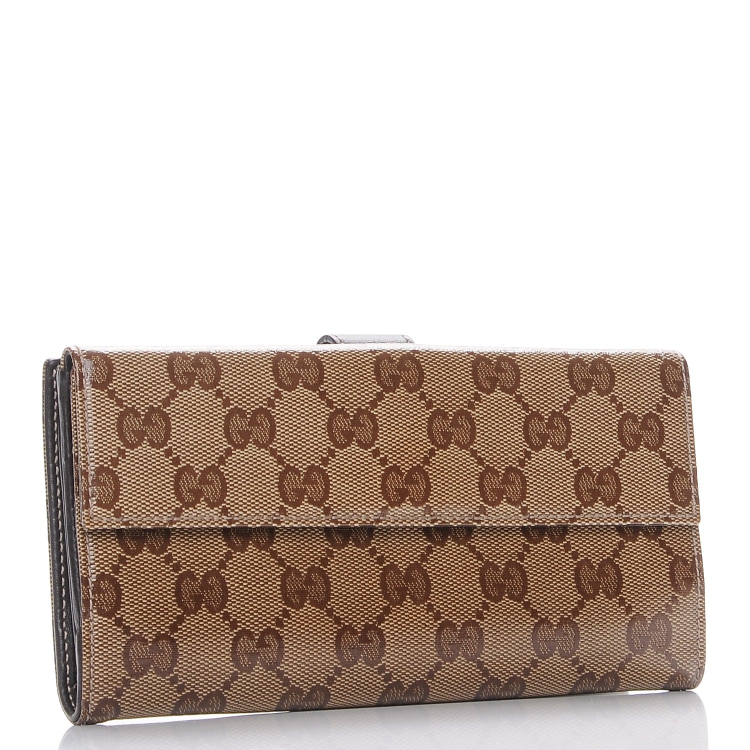 Gucci Crystal Monogram Hysteria Continental Wallet Brown 3 of 8