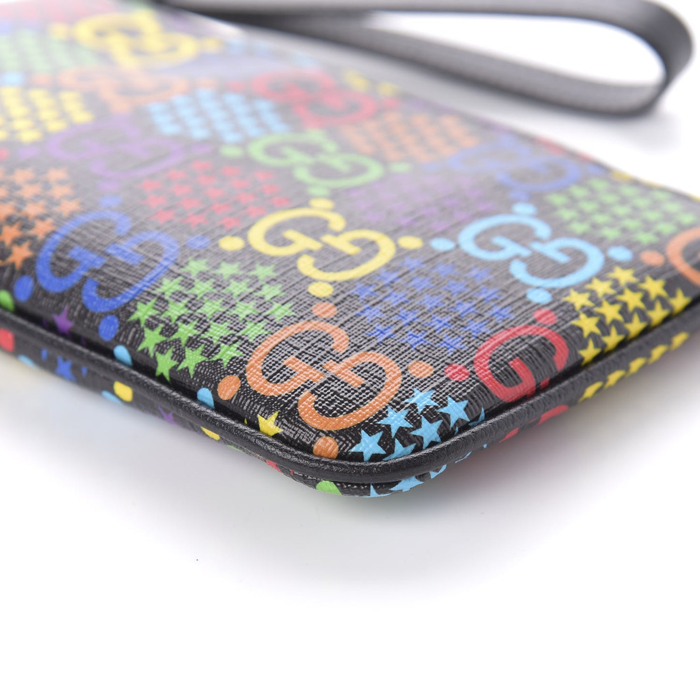 GG Supreme Monogram Psychedelic iPhone Pouch Black