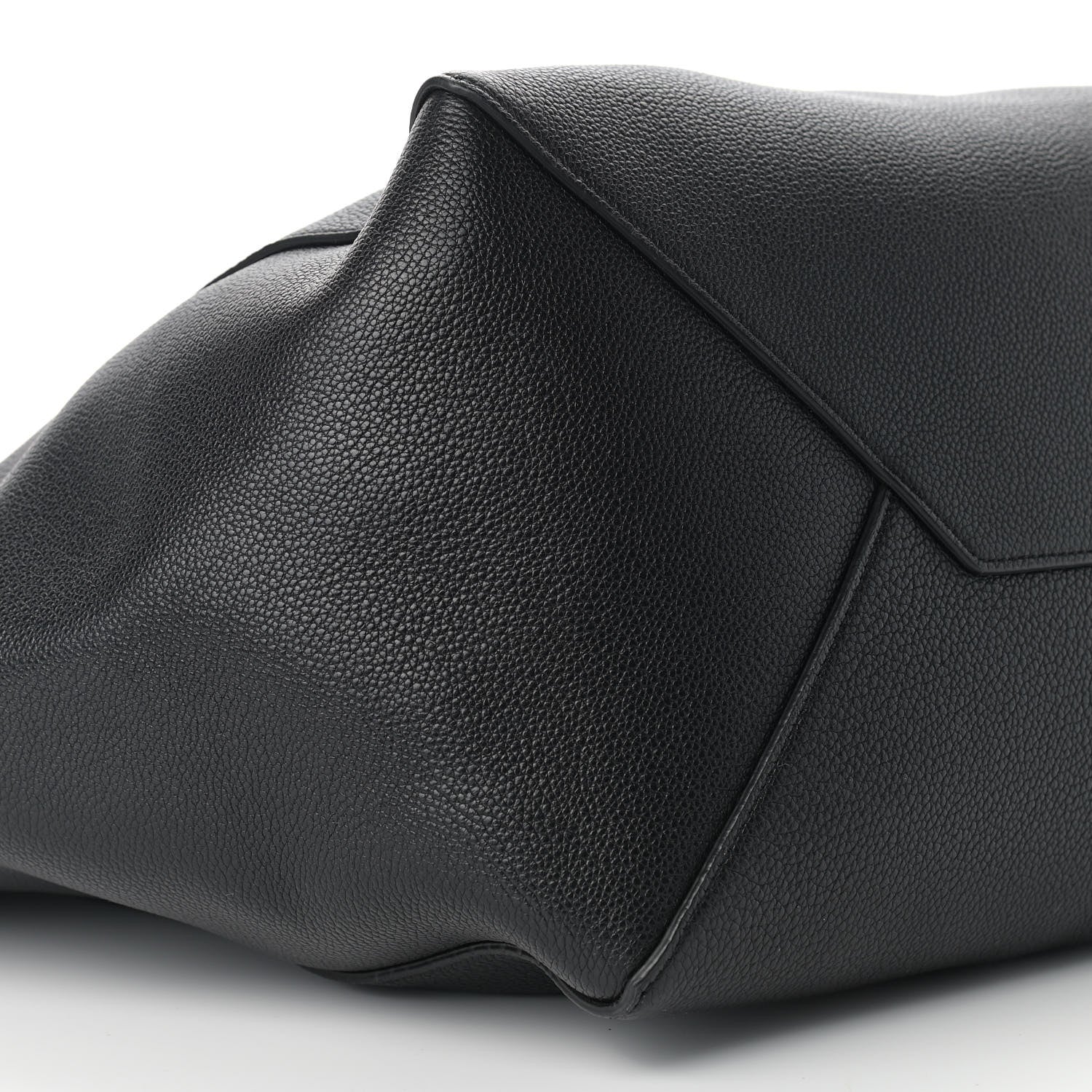 Celine Soft Grained Calfskin Medium Belt Cabas Phantom Black 8 of 9
