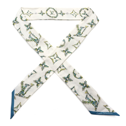 Louis Vuitton Silk Monogram Flowers BB Bandeau Blue 1 of 4