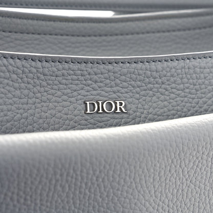Christian Dior Grained Calfskin Soft Saddle Bag Grey 11 of 11