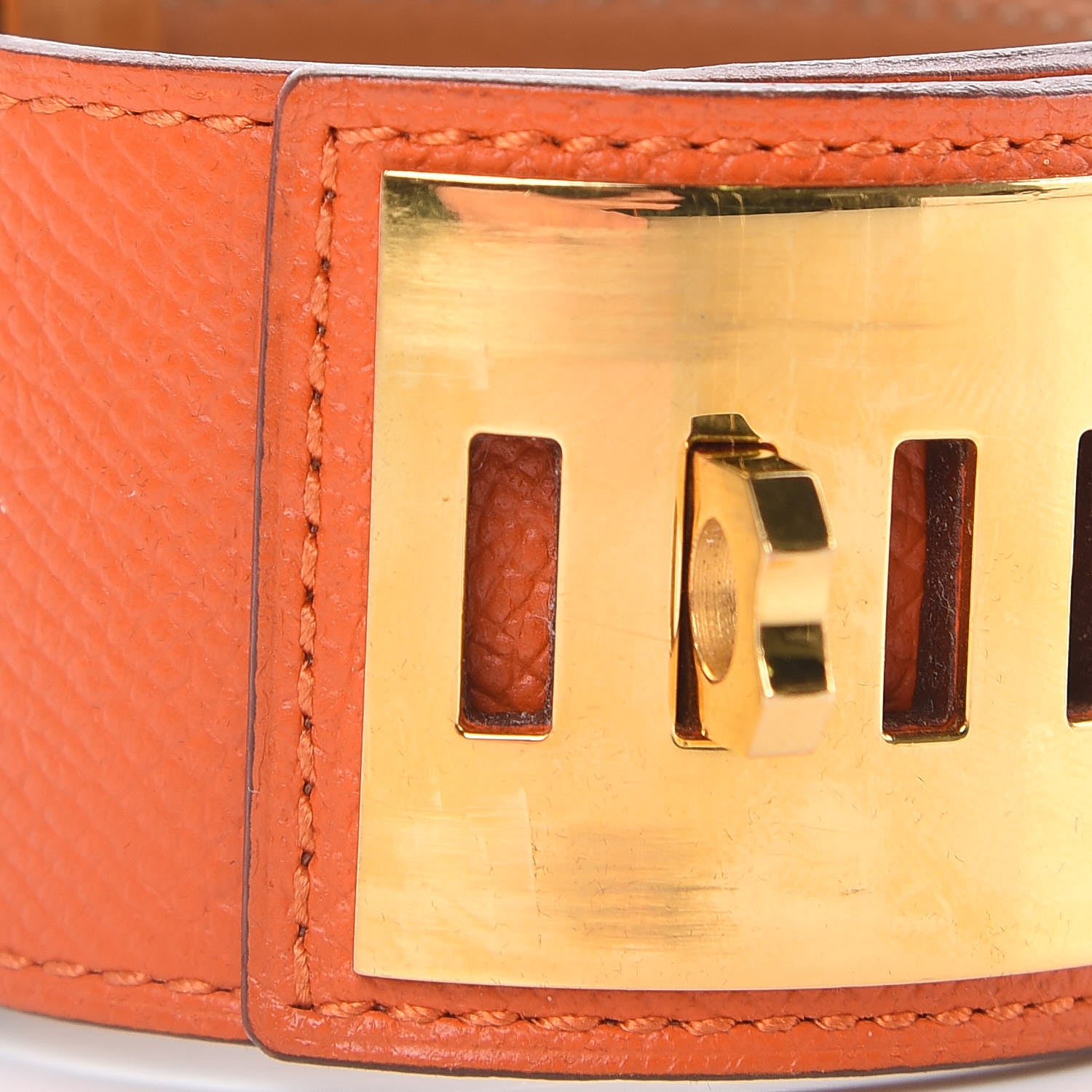 Hermes Epsom Collier de Chien CDC Bracelet S Orange 4 of 7