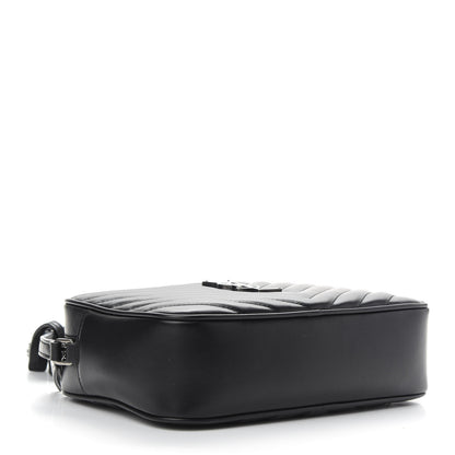 Saint Laurent Calfskin Matelasse Monogram Lou Camera Bag Black 4 of 8