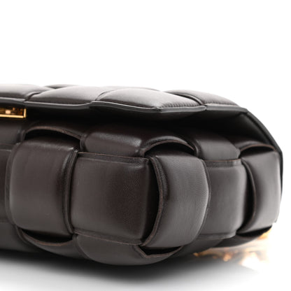 Bottega Veneta Lambskin Maxi Intreccio Padded Chain Cassette Crossbody Bag Black 10 of 11