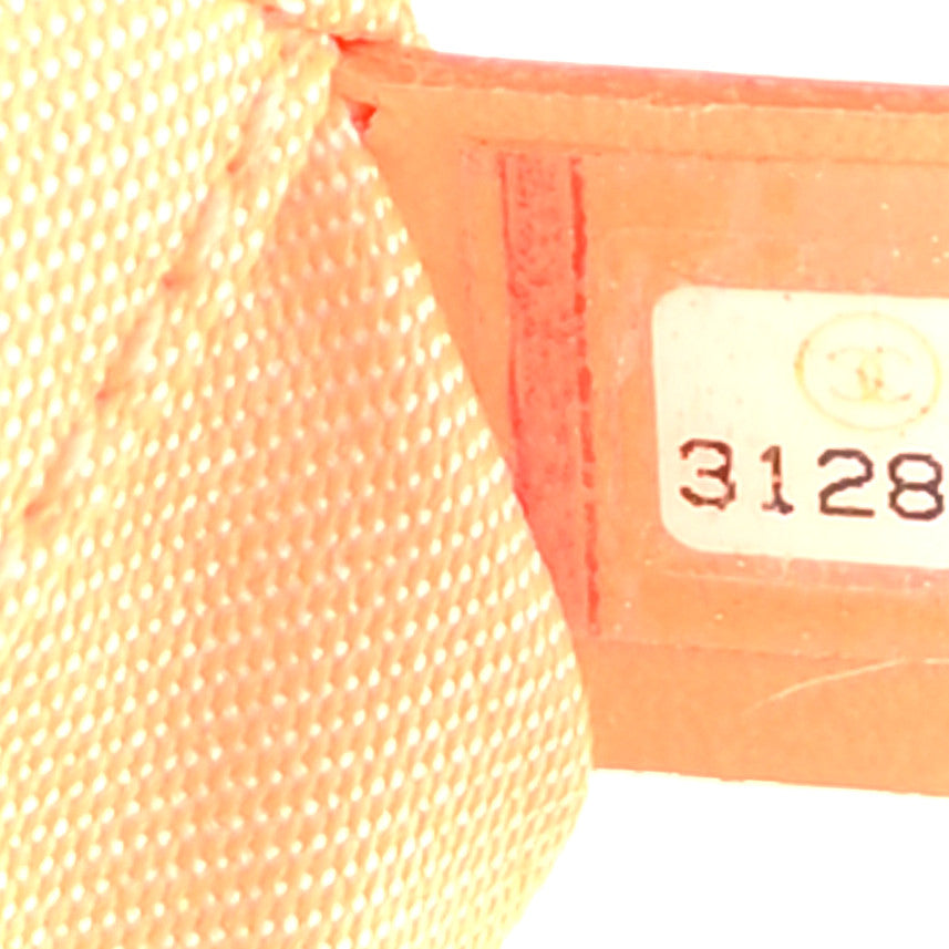 Chanel Mixed Fibers Calfskin Mini Deauville Tote Orange Yellow 7 of 9