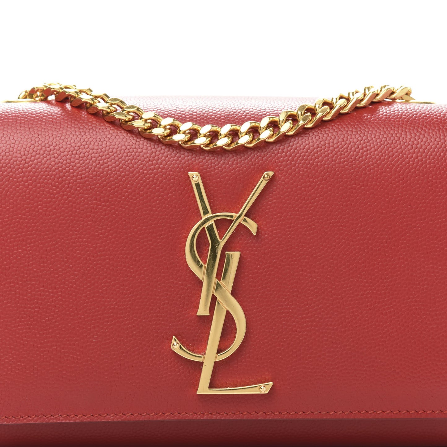 Grain De Poudre Small Monogram Kate Satchel Red