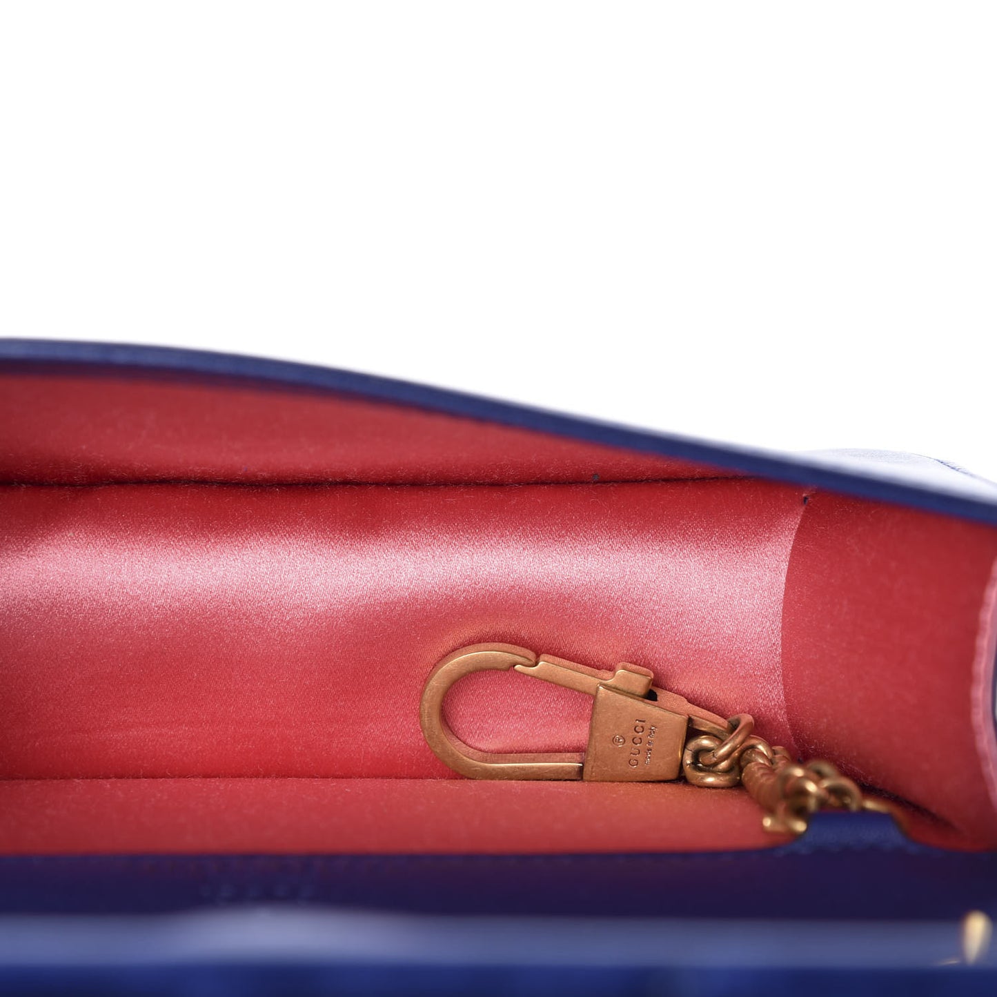 Velvet Matelasse GG Marmont Mini Bag Cobalt Blue