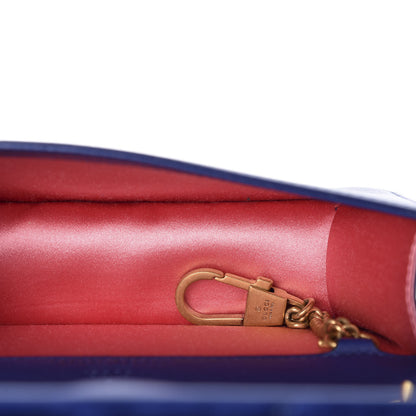 Gucci Velvet Matelasse GG Marmont Mini Bag Cobalt Blue 4 of 9