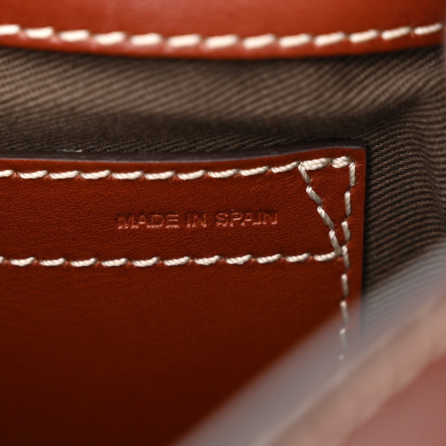Shiny Calfskin Small Marcie Saddle Bag Brown