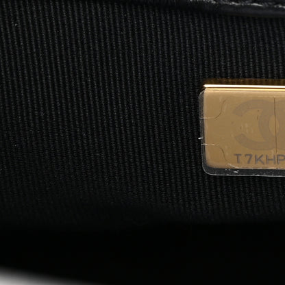 Chanel Lambskin Quilted Small Lacquered Chain Flap Black 7 of 11