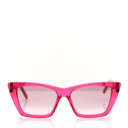 Saint Laurent Mica SL 276 Acetate Cat Eye Sunglasses Pink 2 of 7
