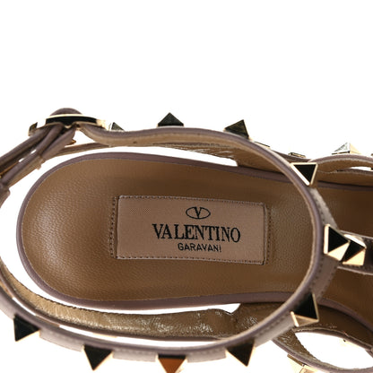 Valentino Garavani Patent Nappa Rockstud Ankle Strap 100mm Pumps 36.5 Poudre 4 of 9