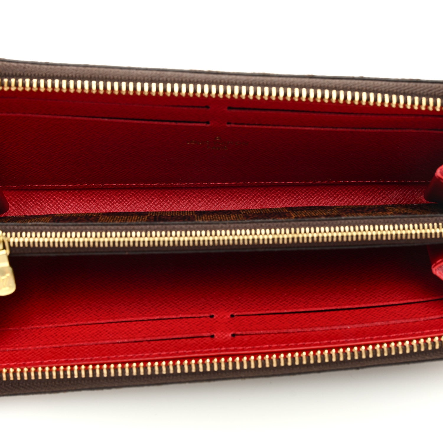Louis Vuitton LOUIS VUITTON Damier Ebene Clemence Wallet Cherry 5 of 6