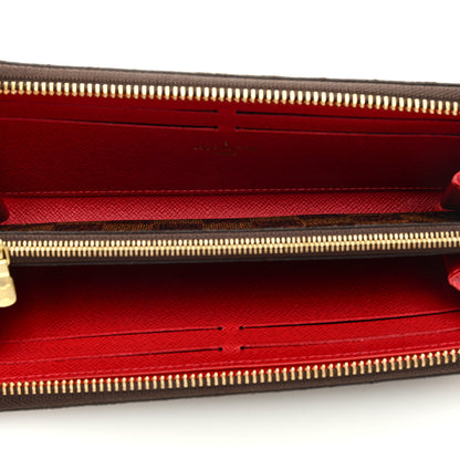 Louis Vuitton LOUIS VUITTON Damier Ebene Clemence Wallet Cherry 5 of 6