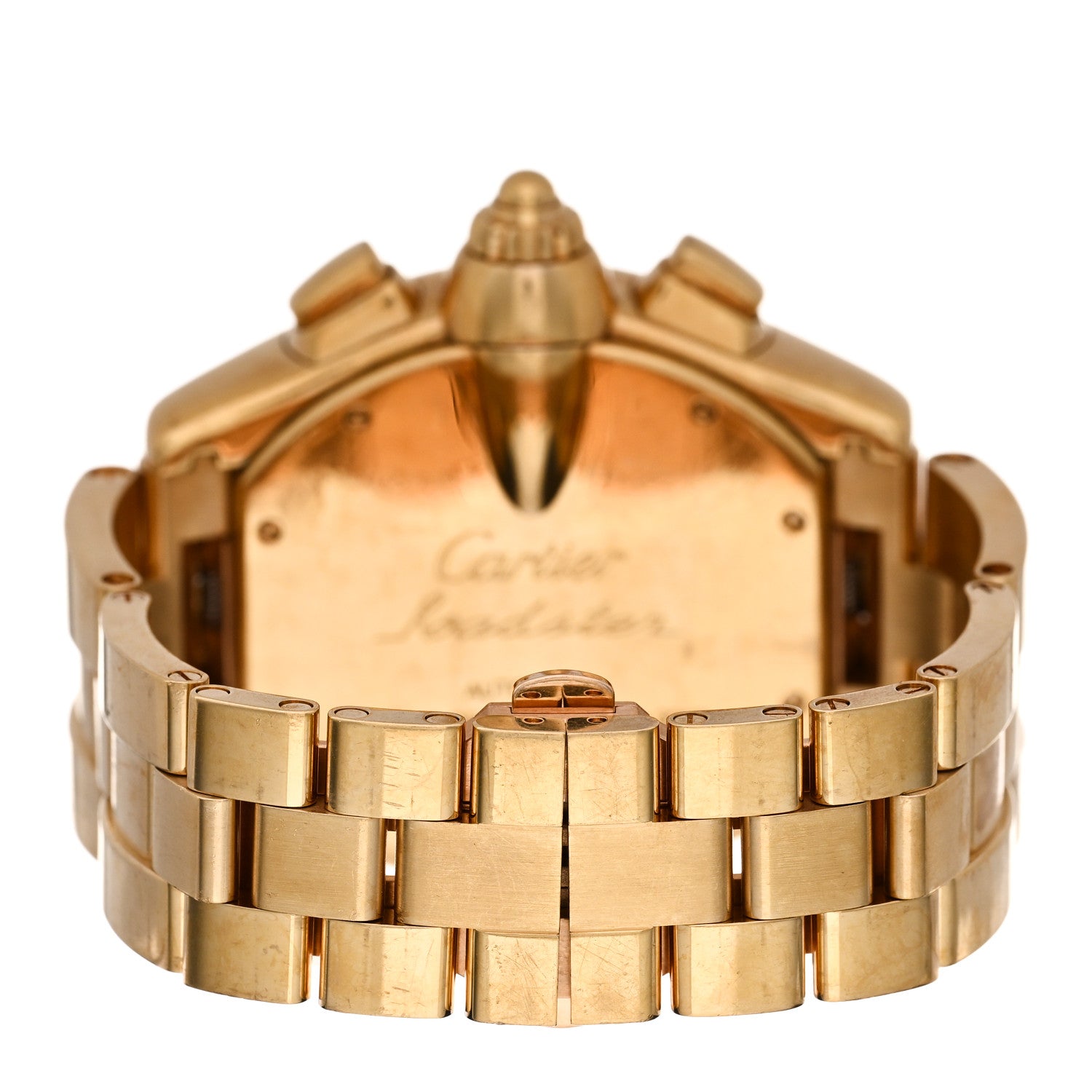 Cartier 18K Yellow Gold 43mm Roadster Chronograph Automatic Watch 3 of 4