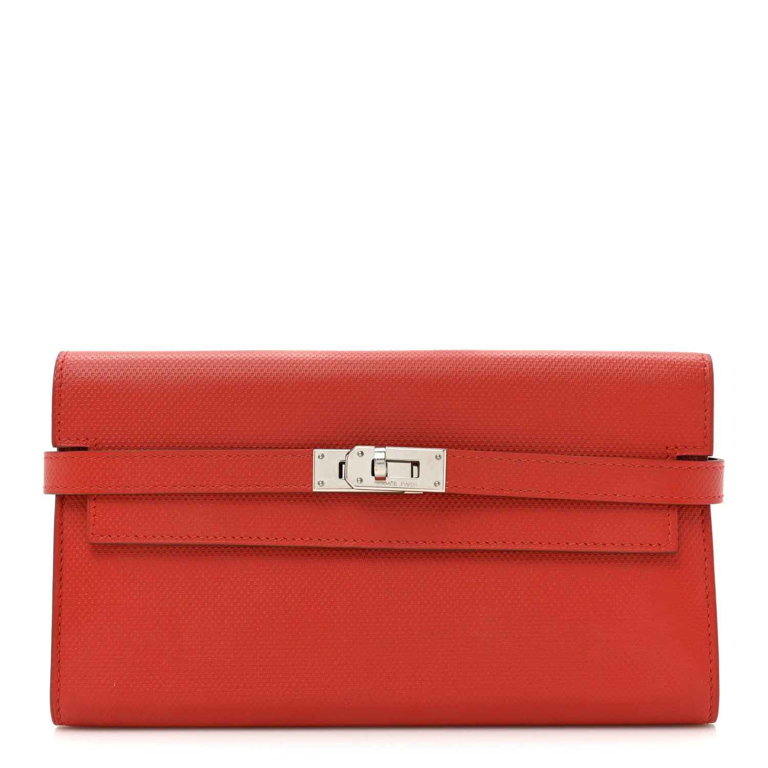 Hermes Grain d'H Kelly Longue Wallet Sanguine 1 of 11