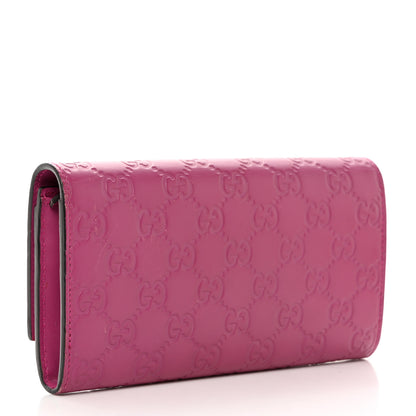 Gucci Guccissima Signature Bowy Continental Wallet Peonia Flower 3 of 10