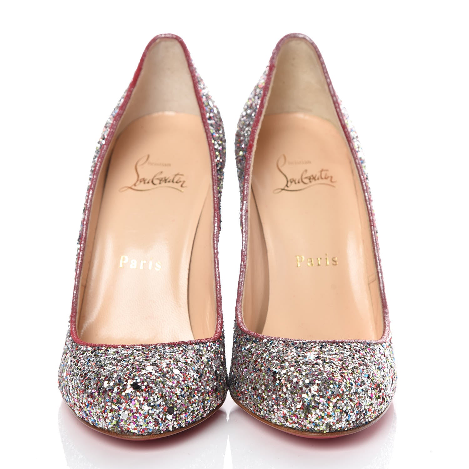Christian Louboutin Glitter Ron Ron 100 Pumps 36 Multicolor 2 of 10