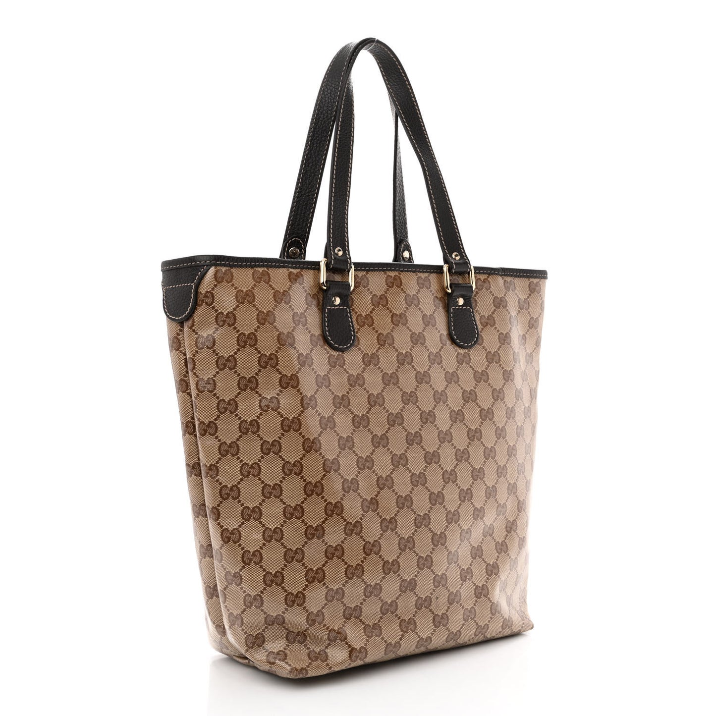 Crystal Monogram Joy Tote Dark Brown
