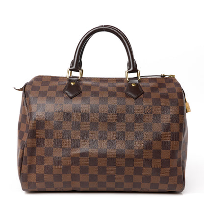 Louis Vuitton Damier Ebene Speedy 30 1 of 12