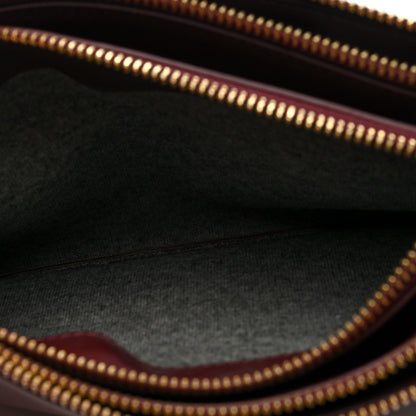 Celine Smooth Lambskin Small Trio Crossbody Bag Burgundy 7 of 11