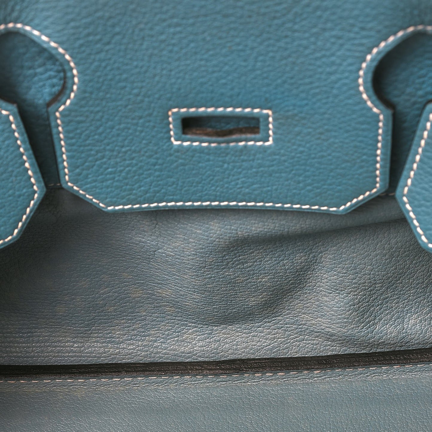 Taurillon Clemence JPG Birkin 42 Blue Jean