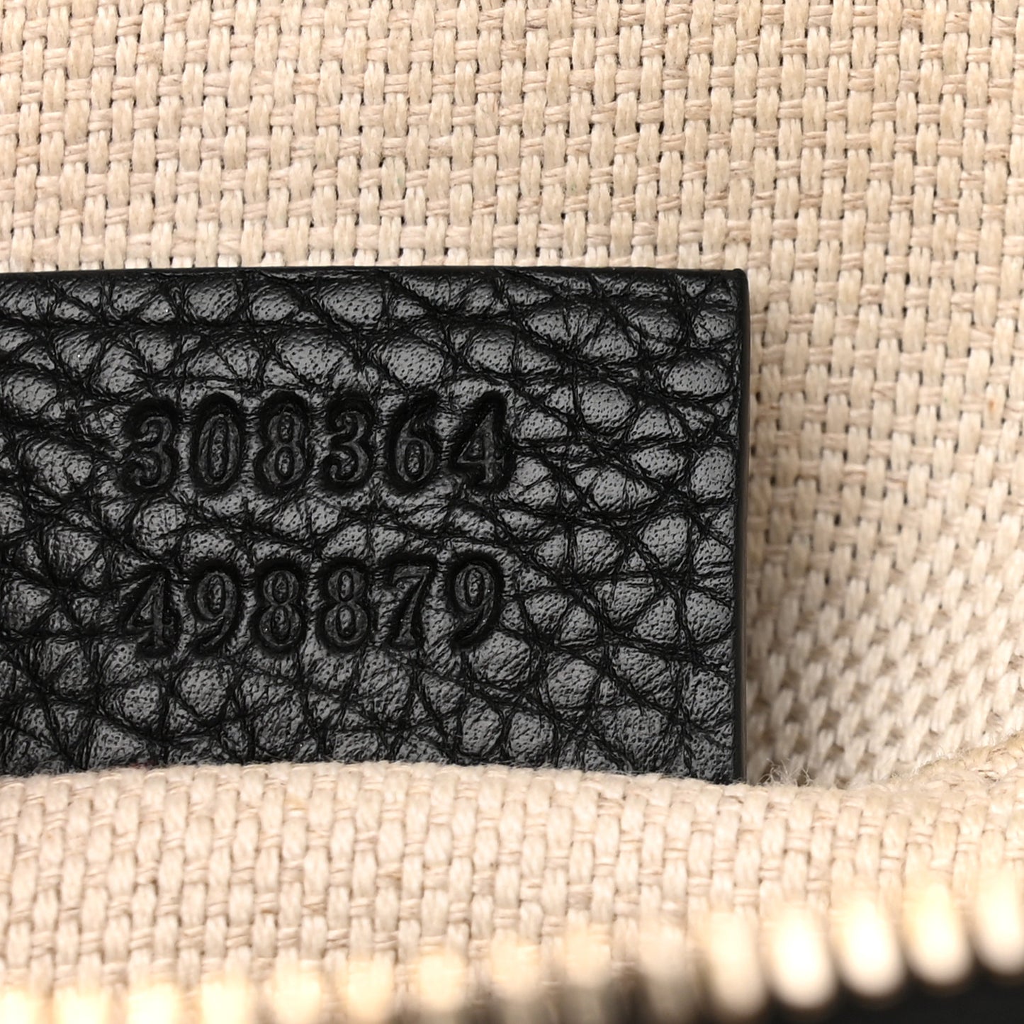 Pebbled Calfskin Small Soho Disco Bag Black