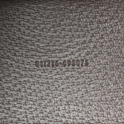 Gucci GG Supreme Monogram Textured Dollar Calfskin Mini Ophidia Shoulder Tote Bag Beige Ebony New Acero 6 of 10