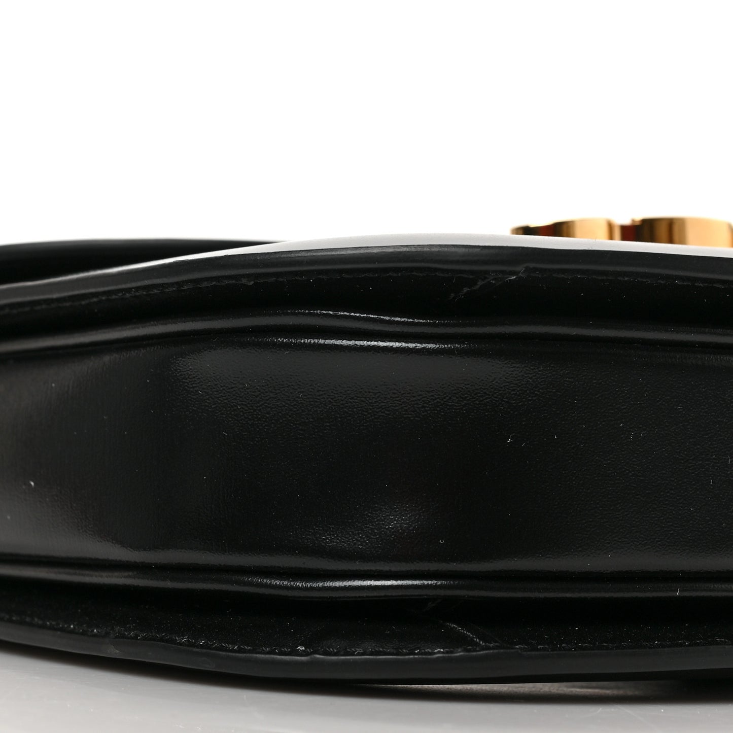 Shiny Calfskin Teen Besace Black