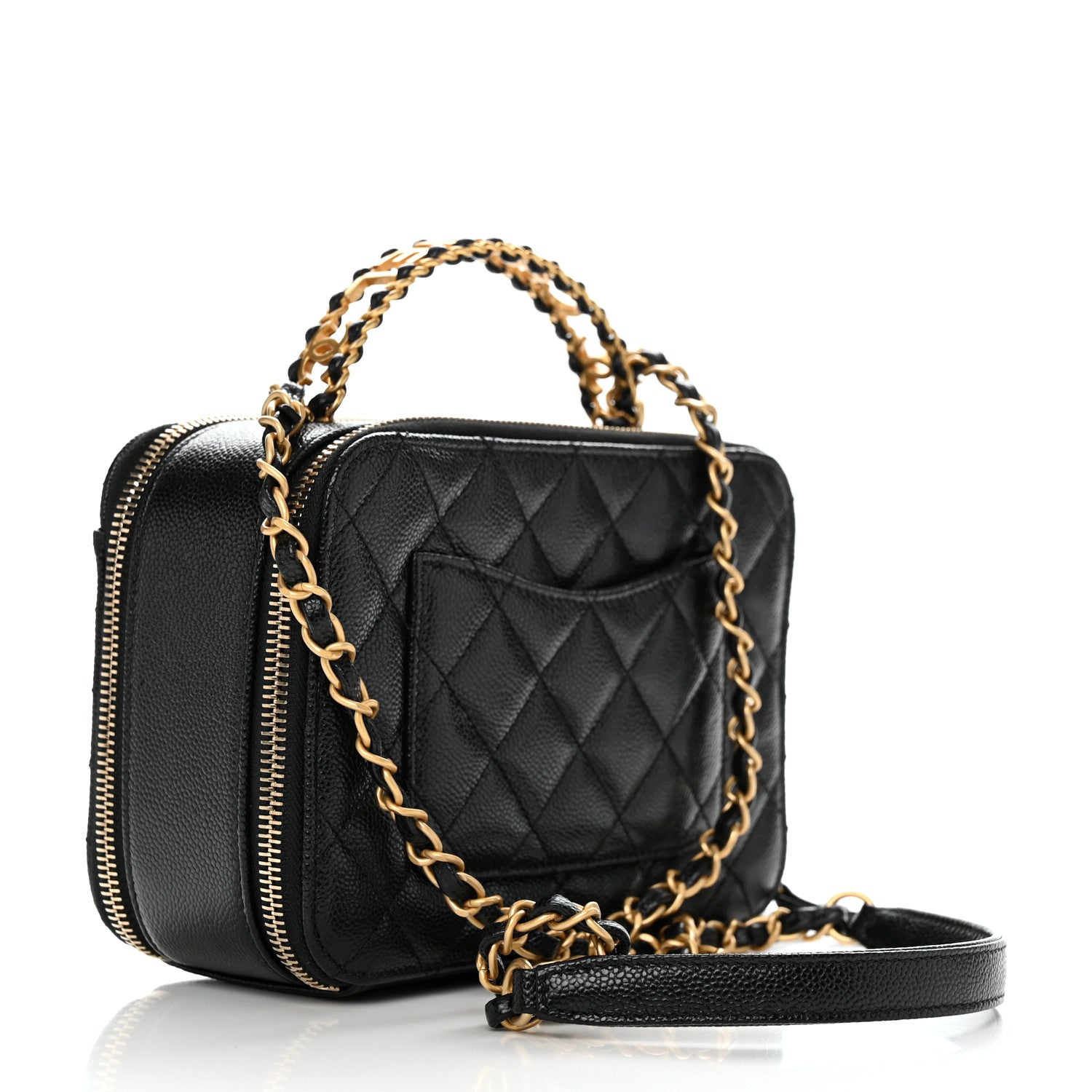 Chanel Caviar Quilted Small Pick Me Up Vanity Case Black 3 of 12