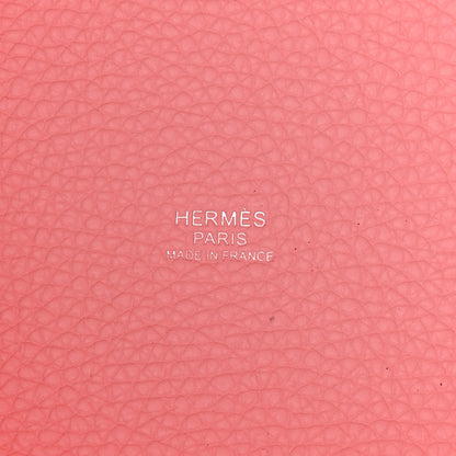 Hermes Taurillon Clemence Picotin Lock 18 PM Rose Sakura 5 of 10