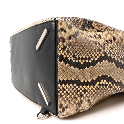 Loewe Snakeskin Large Puzzle Bag Black 10 of 10