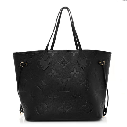Louis Vuitton Empreinte Monogram Giant Neverfull MM Black 3 of 10