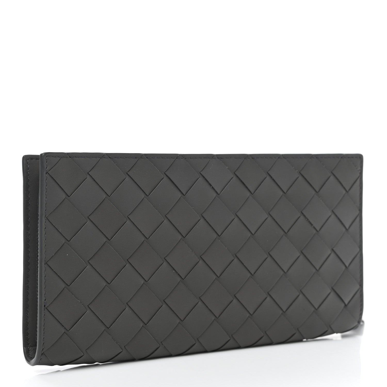 Bottega Veneta Nappa Intrecciato Zip Around Wallet Grey 3 of 7