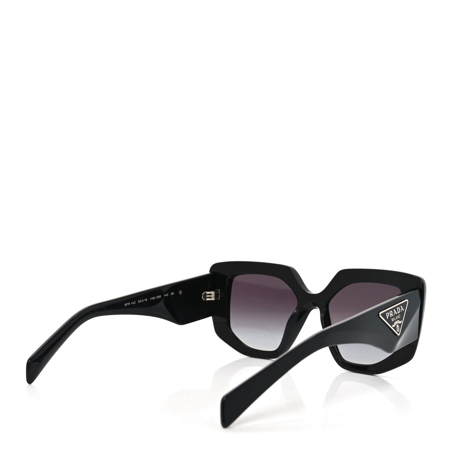 Prada Acetate Symbole Sunglasses SPR 14Z Black 4 of 6
