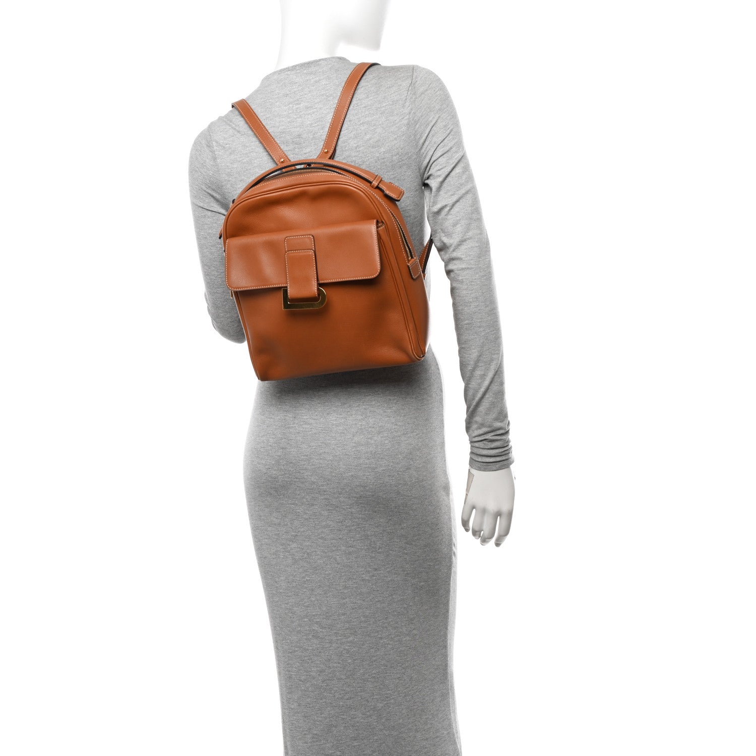 Delvaux Calfskin Onde Backpack Vegetal 2 of 12