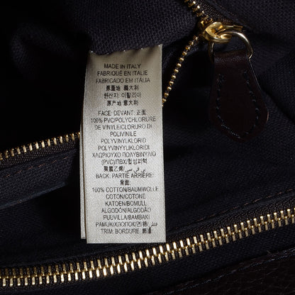 Burberry Haymarket Check Calfskin Medium Golderton Tote Chocolate 9 of 11