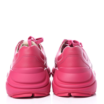 Gucci Calfskin Logo Womens Rhyton Sneakers 40 Box Pink 7 of 11