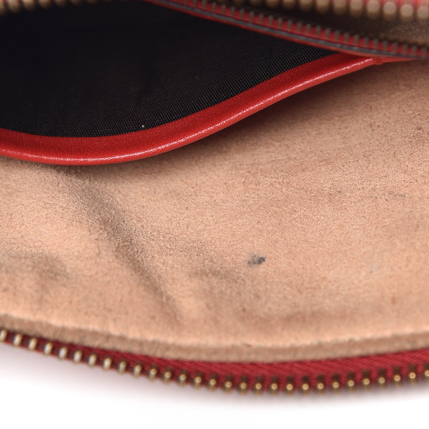 Gucci Calfskin Matelasse Mini GG Marmont Chain Bag Hibiscus Red 6 of 14