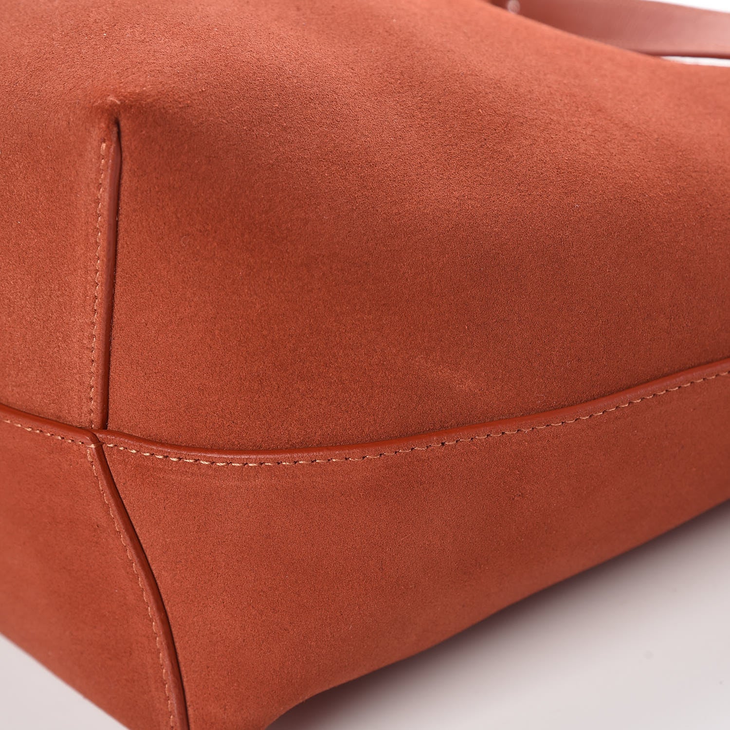 Mansur Gavriel Suede Bucket Bag Brick 14 of 14