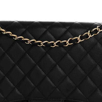 Chanel Caviar Maxi Single Flap Black 8 of 14