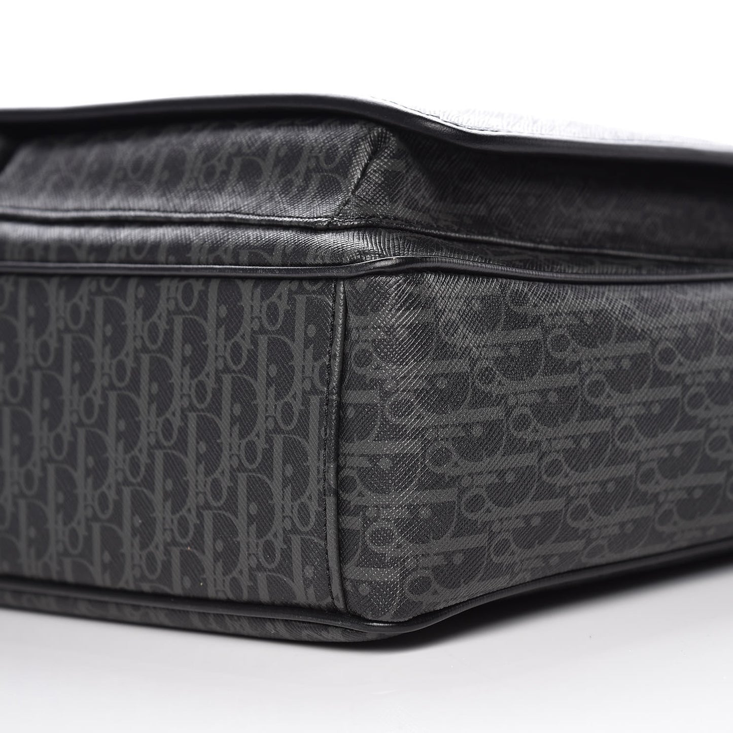 HOMME Monogram Coated Canvas Messenger Grise