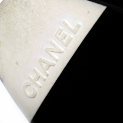 Chanel Leather Cap Toe Tall Boots 40.5 Black 8 of 12
