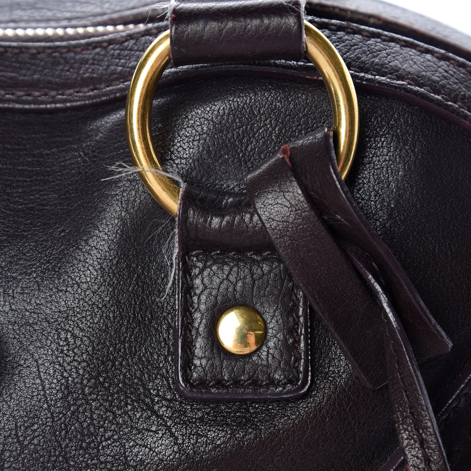 Saint Laurent Calfskin Medium Muse Dark Brown 19 of 26