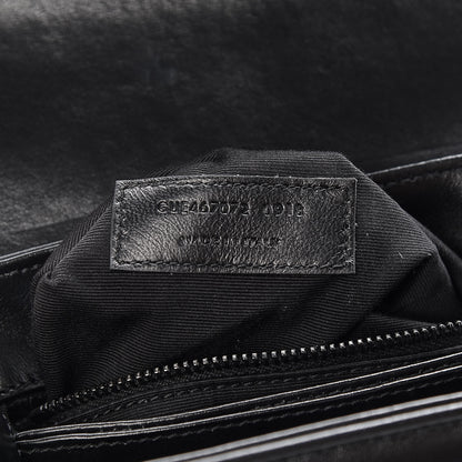 Saint Laurent Calfskin Y Quilted Monogram Toy Loulou Crossbody Bag Black 8 of 11
