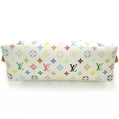 Louis Vuitton Monogram Multicolor Cosmetic Pouch White Litchi 3 of 7